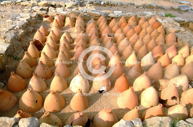A building with amphoras in Mesembria, Greece. Creator: Samuel Magal.