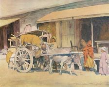 A Bullock-cart, Ajmere 1905. Artist: Mortimer Luddington Menpes