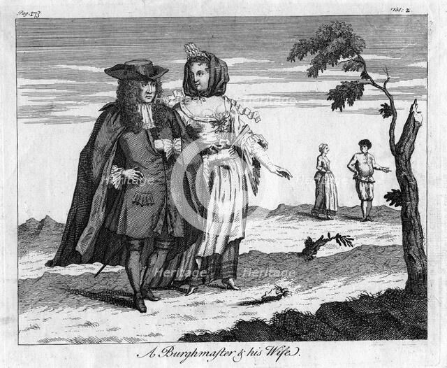 'A Burghmaster and his Wife', c18th century(?). Artist: Unknown