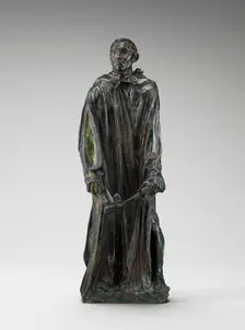 A Burgher of Calais (Jean d'Aire), model 1884-1889, reduction cast probably 1895. Creator: Auguste Rodin