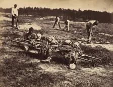 A Burial Party, Cold Harbor, Virginia., April 1865. Creator: John Reekie