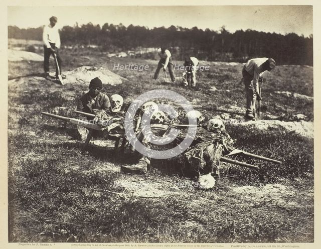 A Burial Party, Cold Harbor, Virginia, April 1865. Creator: John Reekie.