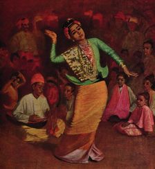 A Burmese Dancing Girl 1913. Artist: James Raeburn Middleton
