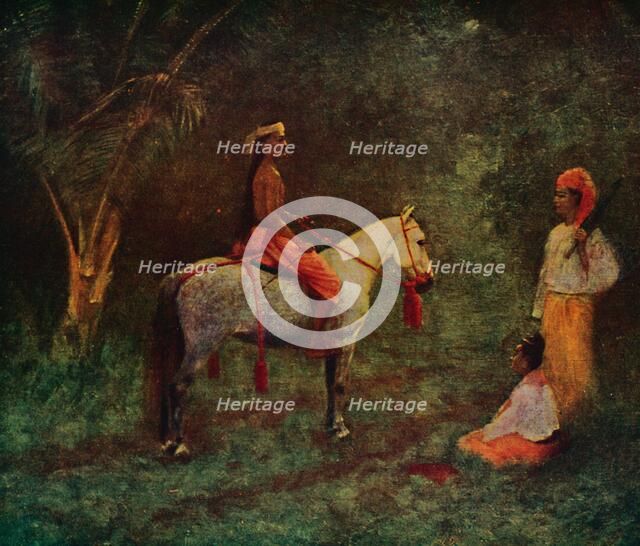'A Burmese Horseman', 1913. Artist: James Raeburn Middleton.