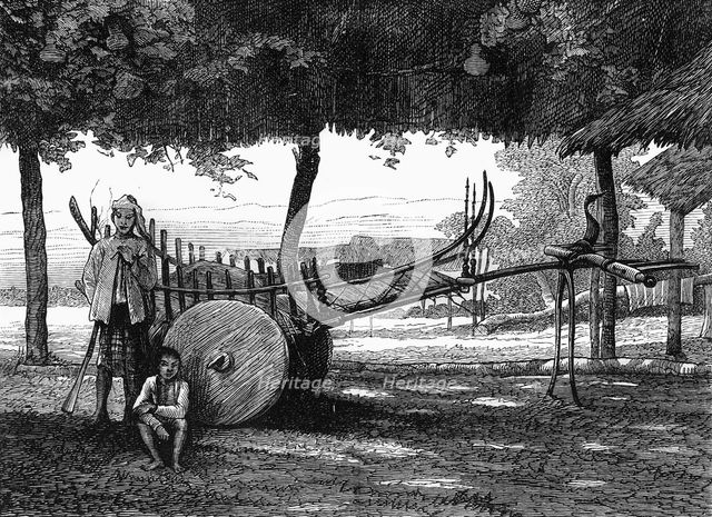 'A Burmese Paddy (Rice or Country) Cart', c1891. Creator: James Grant.