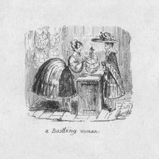 A Bustling Woman 1829. Artist: George Cruikshank