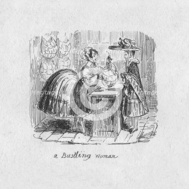 'A Bustling Woman', 1829. Artist: George Cruikshank.