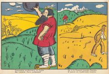 A butcher came along to Lodz, we said: Good day, Sir. Well, Radom is near Lodz..., 1914 - 1915. Creator: Kazimir Malevich