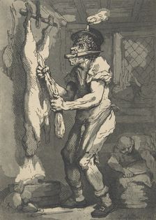 A Butcher, January 1, 1790., January 1, 1790. Creator: Thomas Rowlandson