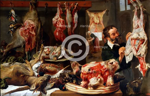 'A Butcher Shop', 1630s.  Artist: Frans Snyders