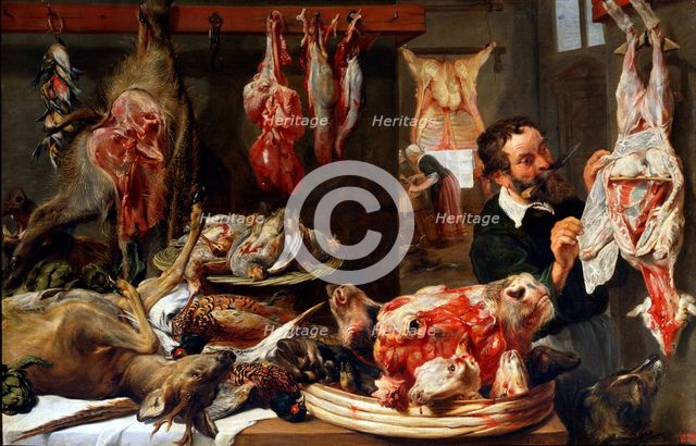 'A Butcher Shop', 1630s.  Artist: Frans Snyders