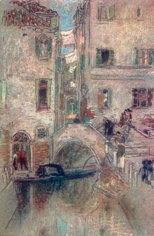 A Bye Canal, Venice 19th century, (1904).Artist: James Abbott McNeill Whistler