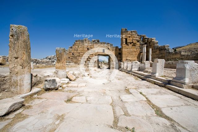 A Byzantine gate, Pamukkale (Hierapolis), Turkey. Creator: Samuel Magal.