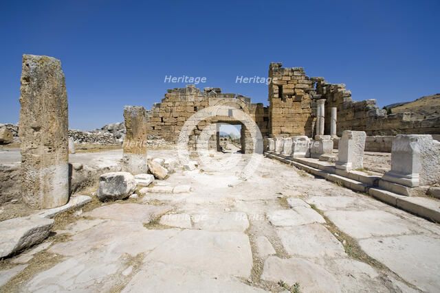 A Byzantine gate, Pamukkale (Hierapolis), Turkey. Artist: Samuel Magal