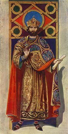 A Byzantine Emperor of the Eighth and Ninth Centuries, A.D. 1924. Creator: Herbert Norris