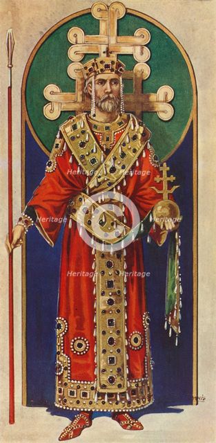 'A Byzantine Emperor of the Tenth, Eleventh and Twelfth Centuries, A.D.', 1924. Creator: Herbert Norris.