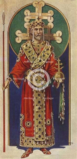 'A Byzantine Emperor of the Tenth, Eleventh and Twelfth Centuries, A.D.', 1924. Creator: Herbert Norris.