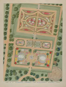 A. C. Richards Garden, c. 1936. Creators: Gilbert Sackerman, William Merklin