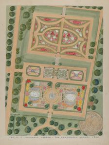 A. C. Richards Garden, c. 1936. Creators: Gilbert Sackerman, William Merklin