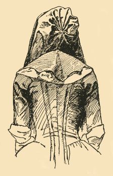 A Camlet Hood; taken from an Orginal Garment c1702, (1937). Creator: Unknown