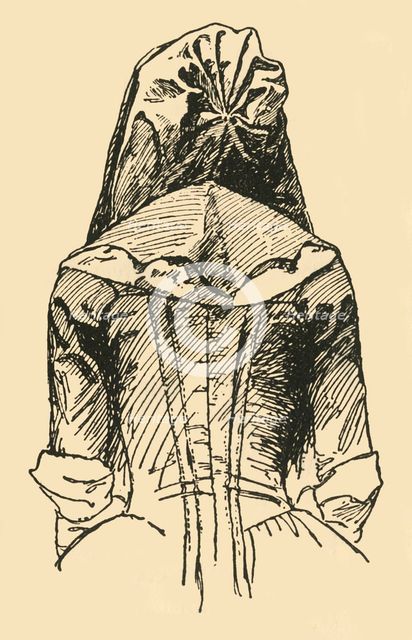 'A Camlet Hood; taken from an Orginal Garment', c1702, (1937). Creator: Unknown.