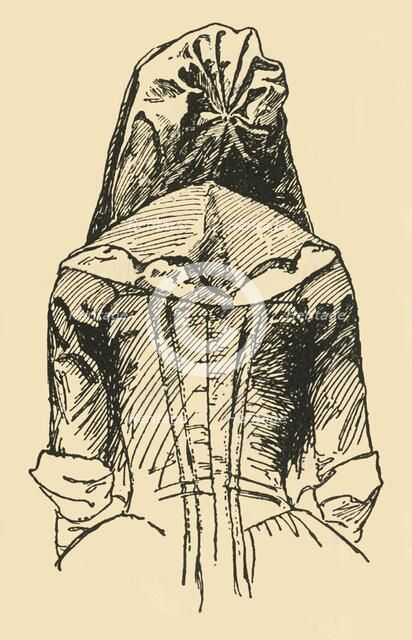 'A Camlet Hood; taken from an Orginal Garment', c1702, (1937). Creator: Unknown.