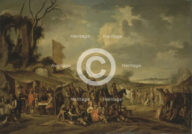 A Camp by the Ruins, 1640. Creator: Cornelis de Wael.