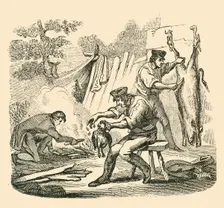 A Camp Kitchen 1849. Creator: Unknown