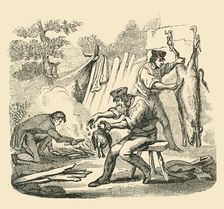 A Camp Kitchen 1849. Creator: Unknown