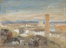 A Campanile among Ruins. Creator: Hercules Brabazon Brabazon