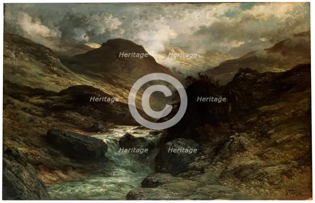 'A Canyon', 1878.  Artist: Gustave Doré
