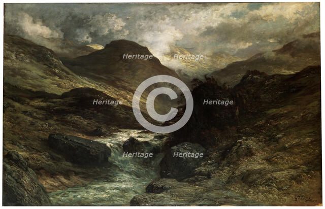 'A Canyon', 1878.  Artist: Gustave Doré