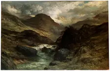A Canyon 1878. Artist: Gustave Doré
