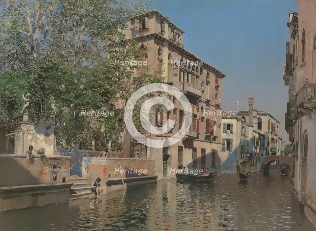 A Canal in Venice, ca. 1875. Creator: Martín Rico y Ortega.