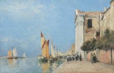A Canal Scene, Venice, possibly 1890s. Creator: Archibald David Reid