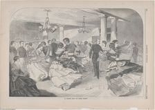 A Cadet Hop at West Point (Harper's Weekly, Vol. III), September 3, 1859. Creator: Unknown