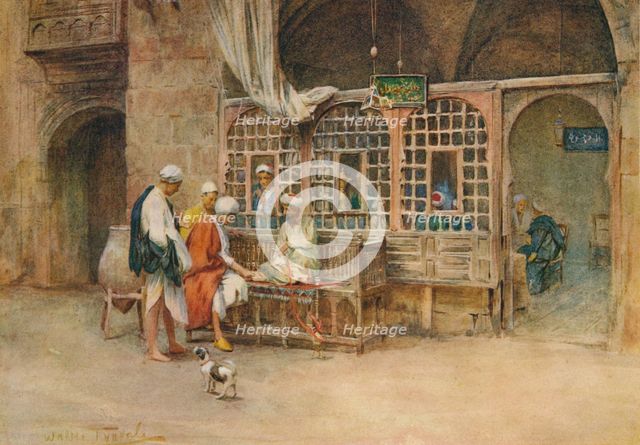 'A Cairene Café', c1905, (1912). Artist: Walter Frederick Roofe Tyndale.