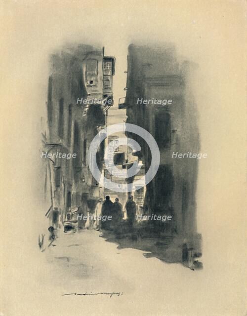 'A Cairo Street', 1903. Artist: Mortimer L Menpes.