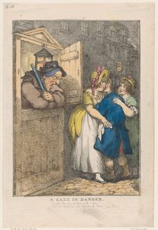 A Cake in Danger, April 20, 1806., April 20, 1806. Creator: Thomas Rowlandson