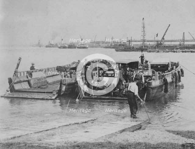 A Calthorpe Minor car on the ferry at Southampton, July 1920. Artist: Unknown
