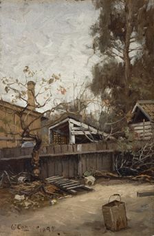 A California Back Yard, 1894. Creator: Charles Conner
