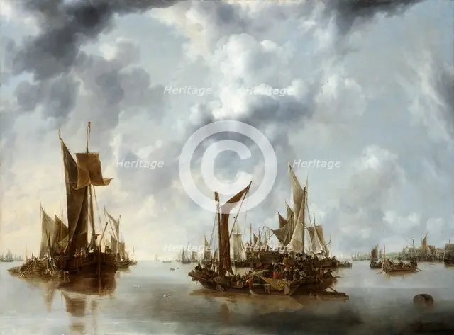 'A calm', 1654. Creator: Jan van de Cappelle.