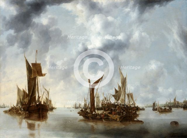 'A calm', 1654. Creator: Jan van de Cappelle.
