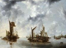 A calm 1654. Artist: Jan van de Cappelle