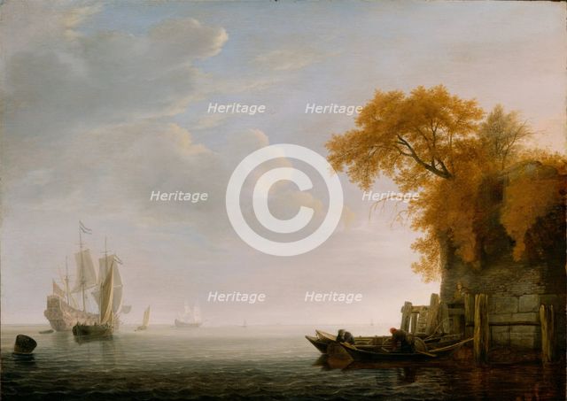 A Calm Sea, 1642. Creator: Simon de Vlieger.