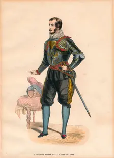 A Captain of the Pope's Swiss Guard, c.1900s