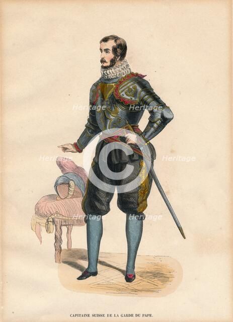 A Captain of the Pope's Swiss Guard, c.1900s. Artist: Unknown