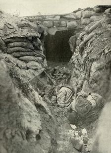 A Captured German Trench (1919). Creator: Unknown