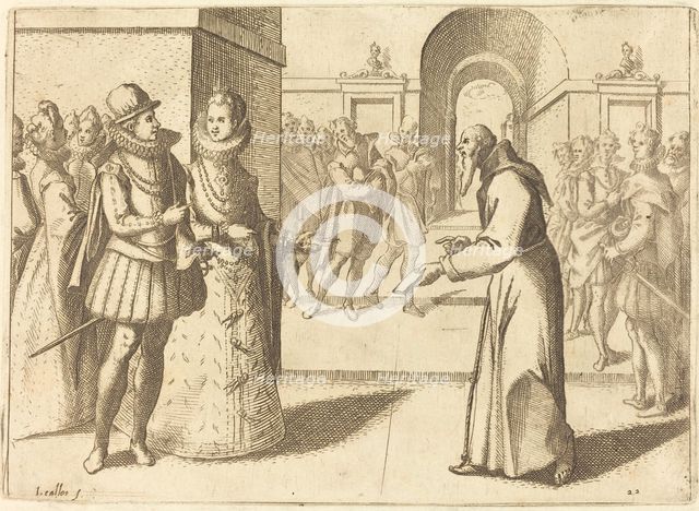 A Capucio Bringing Thanks of the King of Bavaria, 1612. Creator: Jacques Callot.