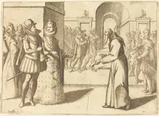 A Capucio Bringing Thanks of the King of Bavaria, 1612. Creator: Jacques Callot